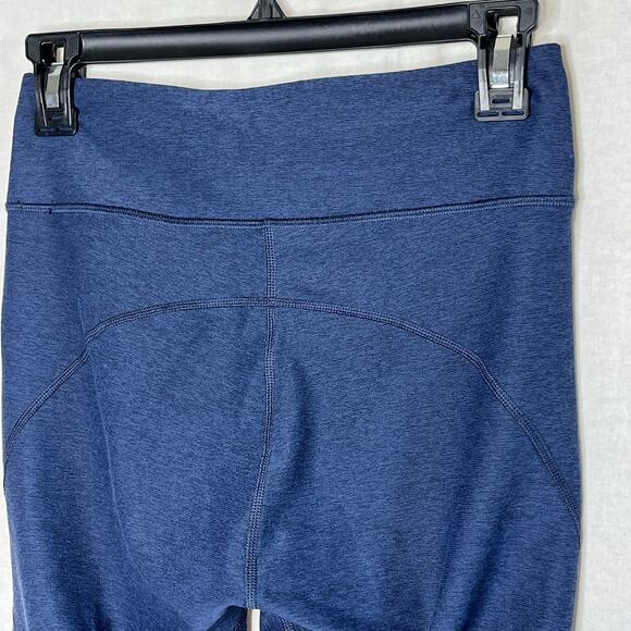 Outdoor Voices 7/8 Dipped Navy Blue Gray Two Tone Colorblock Ankle Legging Small - Picture 4 of 8
